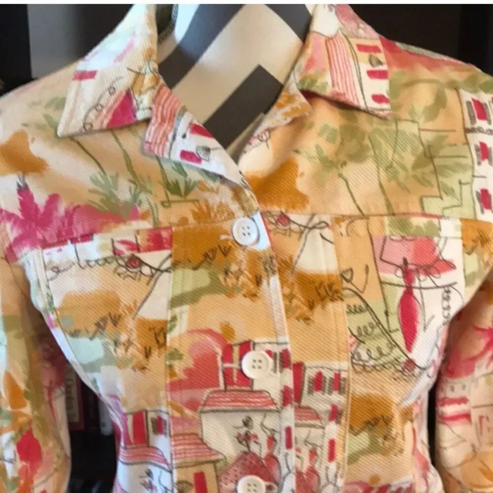 Multicolored Lemon Grass Studio Jacket Small - Picture 3 of 8